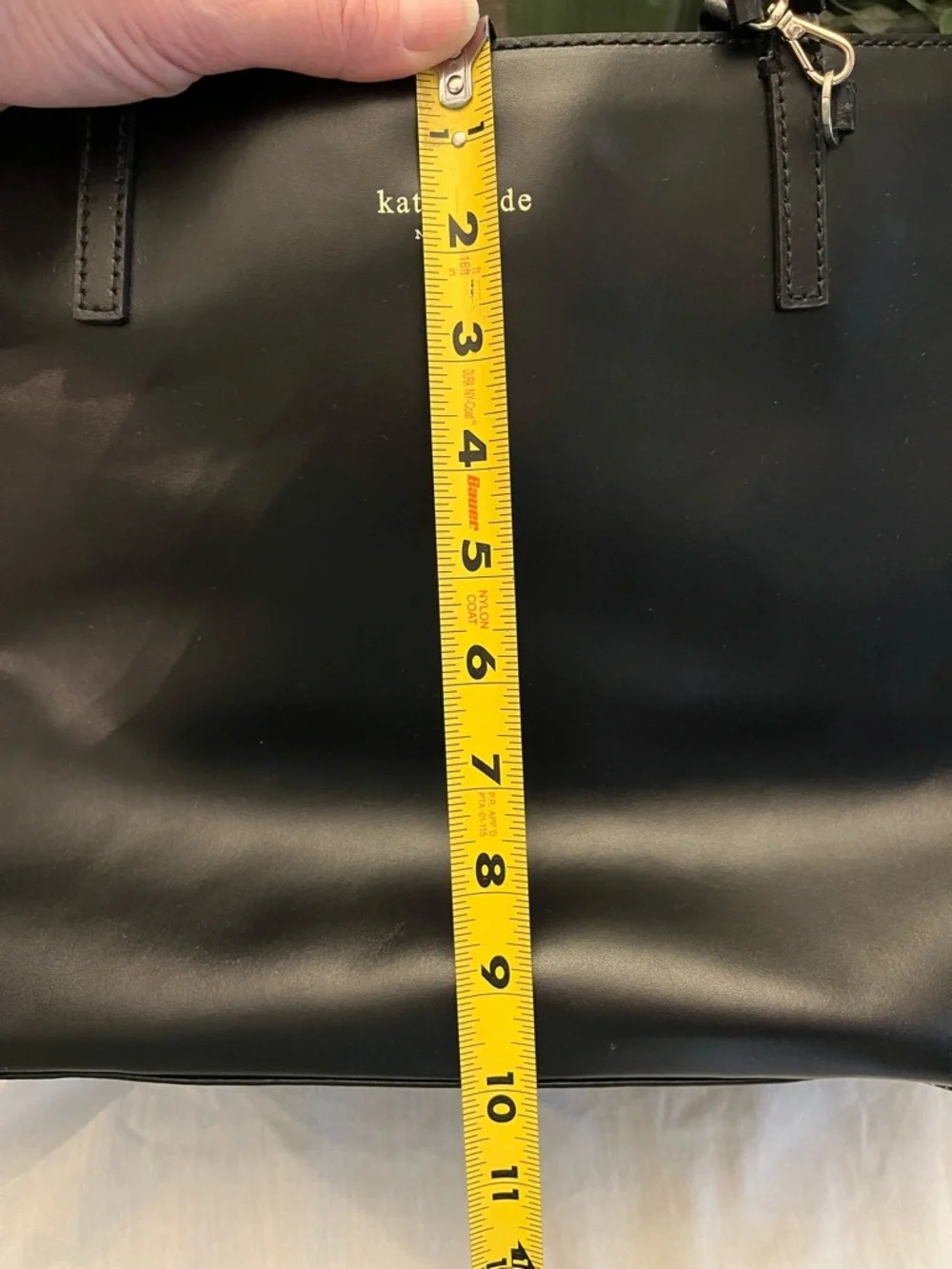 kate spade Black Leather Tote Purse